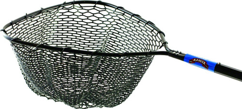 Ranger 3600 Landing Net Rubber Netting Tangless 45-65" Handle 22x20 Pear Hoop