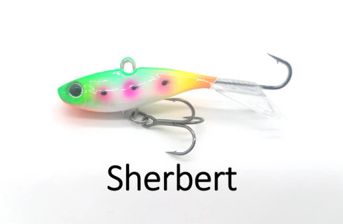 Walleye Nation Creations Rip-N-Glide, Darting Jig, Size 3", 5/8 Oz, Sherbert