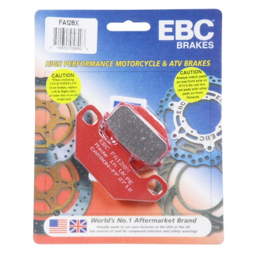 EBC  "X" Carbon Graphite Brake Pad Organic - Front Right, Front left - 007368