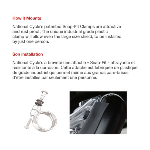 National Cycle Short Windshield Fits Polaris - 005978