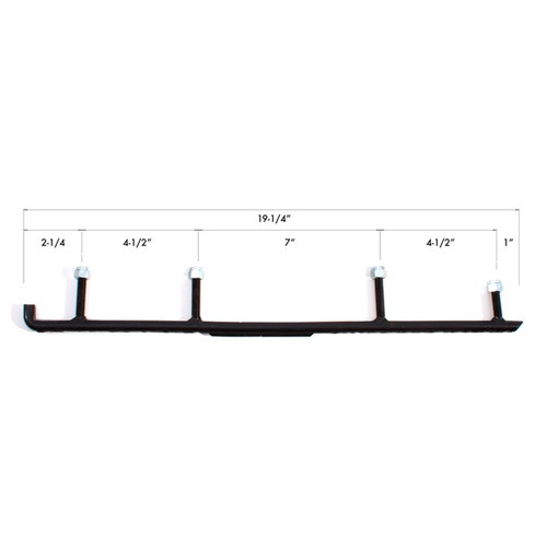 Kimpex "Single Side Effect" Carbide Runner Old Plastic Ski *see bolt pattern - Fits Arctic cat - 115302