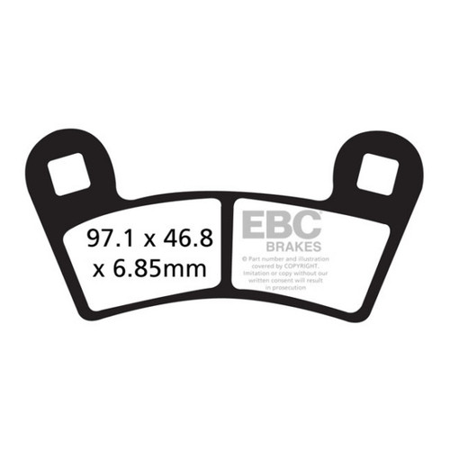 EBC  "SV" Severe Duty Brake Pad Sintered metal - Rear Right, Rear left - 125214