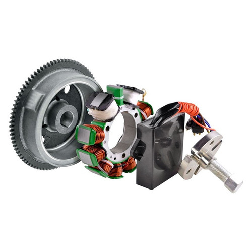 Kimpex HD Stator, Flywheel, Puller, AC/DC Ignition Conversion Kit 4.1" - 345069 - 345069