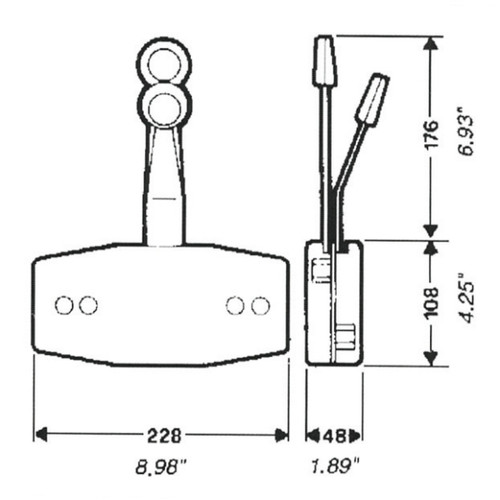 Uflex Single Action Controls B47 and B49 - 718460