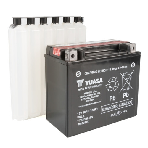 Yuasa Battery Maintenance Free AGM High Performance YTX20HL-BS - 010266