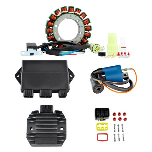 Kimpex HD Stator HP, Regulator, HP CDI Box & External Ignition Coil Kit Fits Yamaha - 225744 - 225744