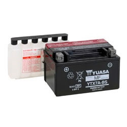 Yuasa Battery Maintenance Free AGM YTX7A-BS - 010116