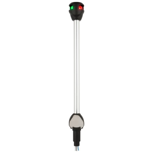 Attwood 10" LightArmor Pole Light Bow lights, Straight Bow Light - Black, Silver - 763488