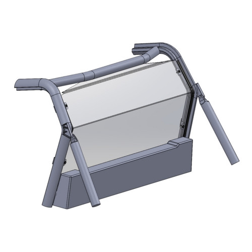 Direction 2 Rear Windshield - Scratch Resistant Fits Can-am - 174090