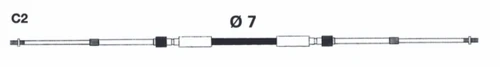 Uflex Universal 33C Control Cable - C2 - 718571