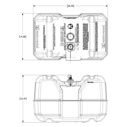 Attwood 12 Gallons Fuel Tank Fuel - 764010