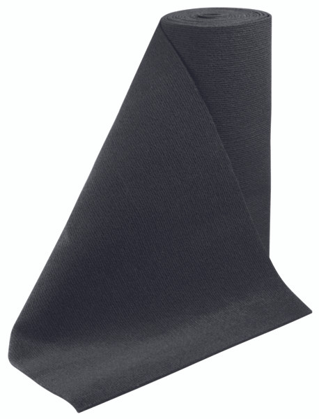 C.E. Smith Roll Carpet, Black,18" x 18' - 709709