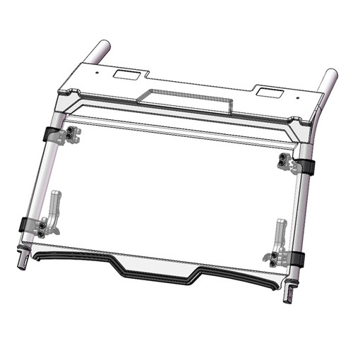 Direction 2 Tilt Windshield - Scratch Resistant POLARIS - 174138
