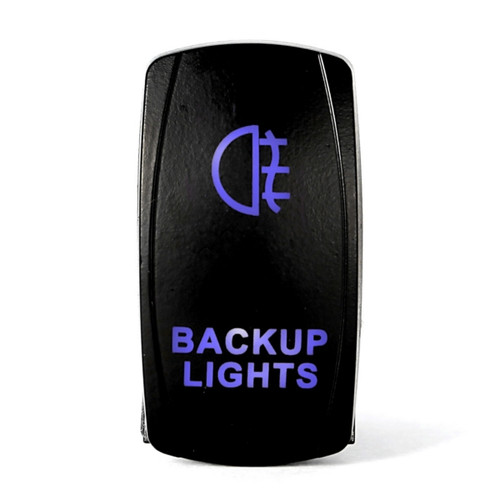 Quake LED Backup LED Switch Rocker - QRS-BL-B - 222052