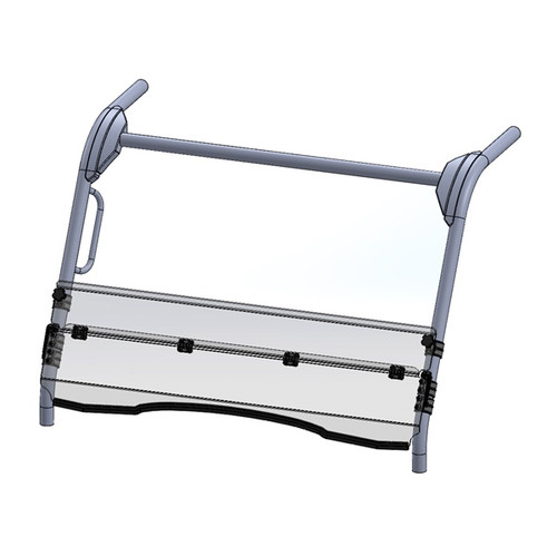 Direction 2 Half Windshield - Scratch resistant Fits Kawasaki - 174158