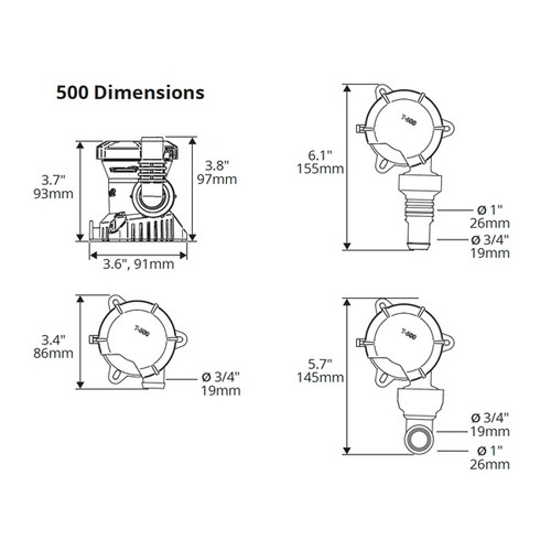 Attwood Tsunami MK2 Bilge Pump - 764091