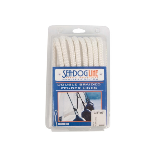 Sea Dog Double Braided Fender Line 6' - 3/8" - Nylon - Double Braided - 729364