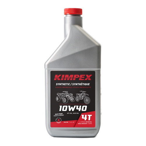 Kimpex 10W40 Moto/ATV 4-STROKES Engine Oil 10W40 - 946 ml - 260620
