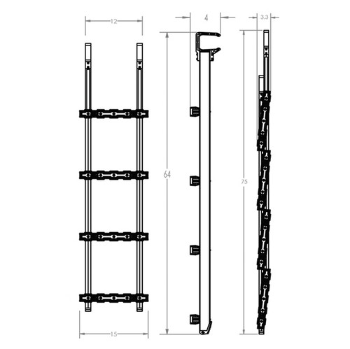 Caliber Snowmobile Traction Ladder - 129120