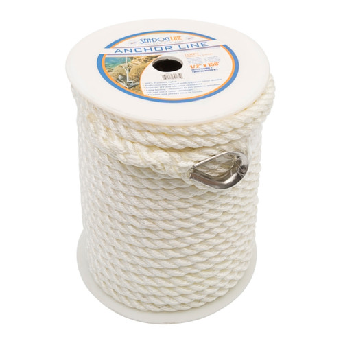 Sea Dog Double Braided Nylon Anchor Line 150' - 3/8" - Nylon - Double - 729401