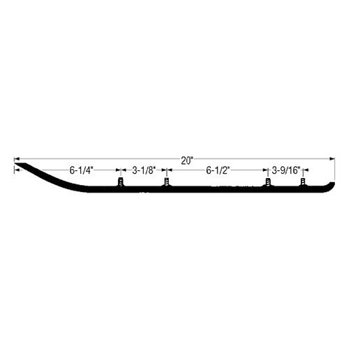 Kimpex Standard Wear Bar Fits Kawasaki, Fits Yamaha - 274146