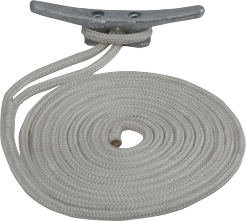 Sea Dog Double Braided Nylon Dock Line 15' - 1/2" - Nylon - Double Braided - 729421