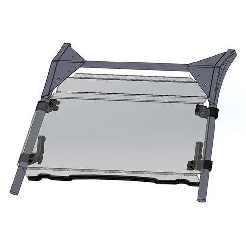 Direction 2 Tilt Windshield - Scratch Resistant Fits Kawasaki - 174220