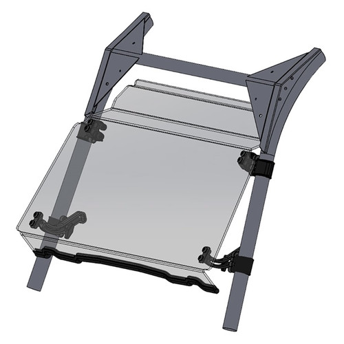 Direction 2 Tilt Windshield - Scratch Resistant Fits Kawasaki - 174220