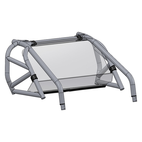 Direction 2 Rear Windshield - Scratch Resistant Fits Polaris - 174222