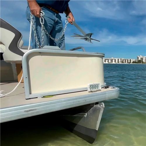 Kimpex Galvanized #8 Cast Iron Fluke Claw Anchor Kit w/100' of Anchor Line 12 lbs - 745035