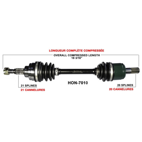 TrakMotive Complete Axle Fits Honda - 216077