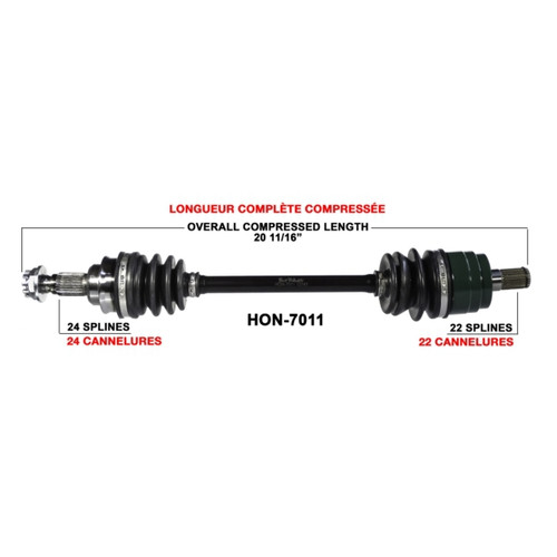 TrakMotive Complete Axle Fits Honda - 216078