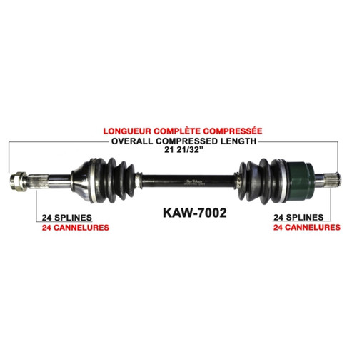 TrakMotive Complete Axle Fits Kawasaki - 216080