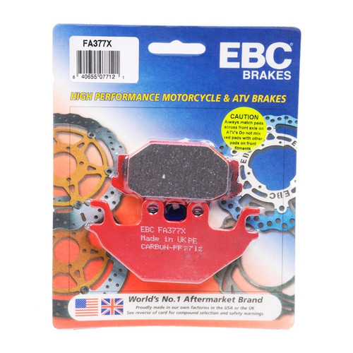 EBC  "X" Carbon Graphite Brake Pad Organic - Left, Right, Front Right, Front left, Rear Right, Rear left, Rear Outer - 077720
