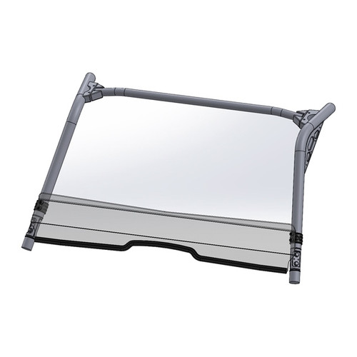 Direction 2 Short Windshield - Scratch Resistant Fits Yamaha - 174244