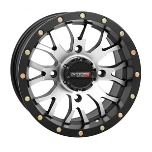 SYSTEM 3 OFF-ROAD ST-3 Simulated Beadlock UTV Wheel 14x7 - 4/110 - 5+2 - 318025