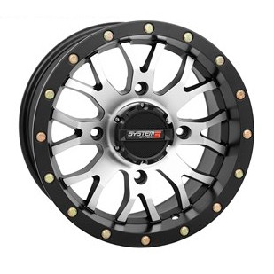SYSTEM 3 OFF-ROAD ST-3 Simulated Beadlock UTV Wheel 14x7 - 4/110 - 5+2 - 318025
