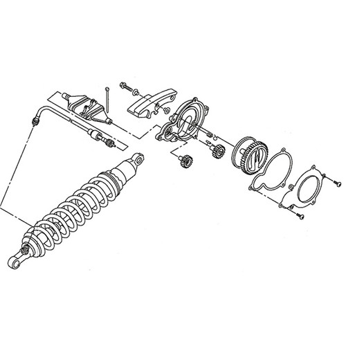 Kimpex Yamaha Adjuster Cable Ass'y for Rear Suspension - 100255