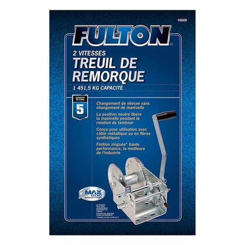 Fulton Wesbar 2-Speed Trailer Winch - 746283