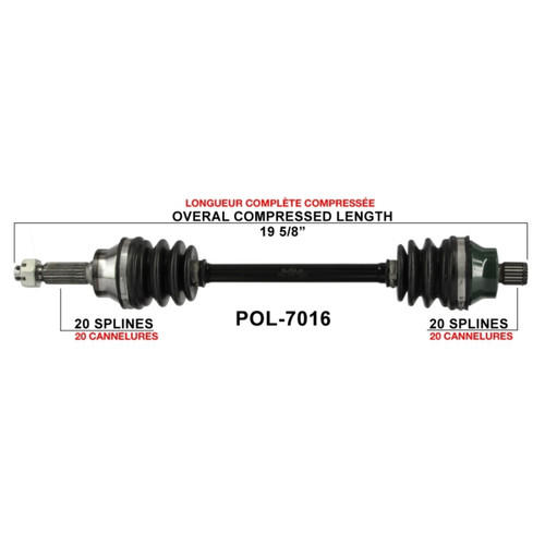 TrakMotive Complete Axle POLARIS - 216122