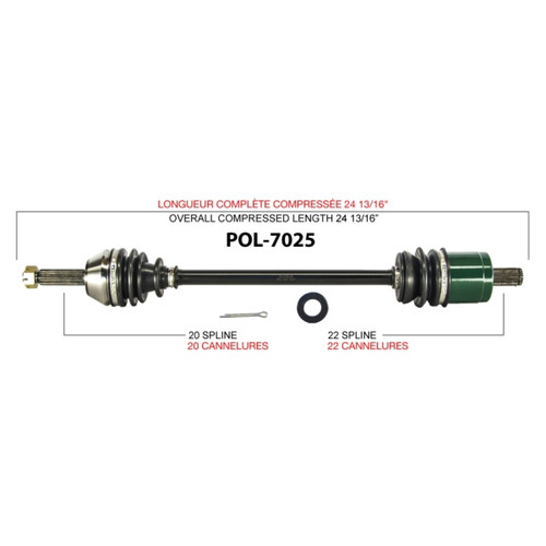 TrakMotive Complete Axle Fits Polaris - 216131