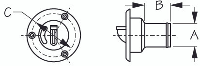 Sea Dog Deck Fill with Keyless Cap - 704385