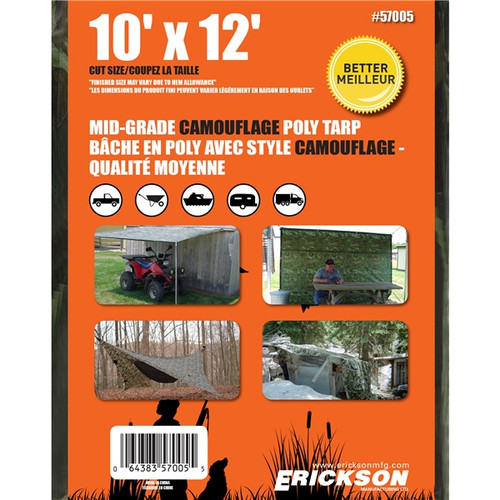 ERICKSON Universal Tarpaulins 10' x 12' - 719723