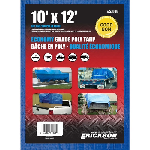 ERICKSON Universal Tarpaulins 10' x 12' - 719724