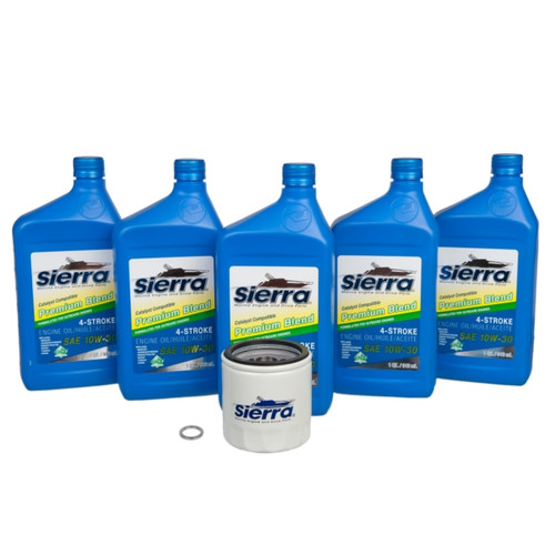 Sierra 18-9391 Oil Change Kit 10W30 - 4.73 L  - 732917