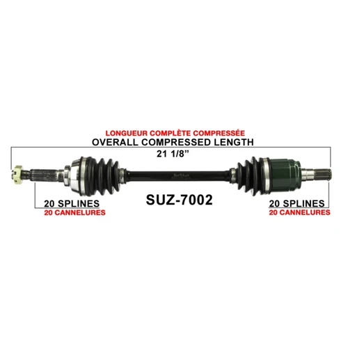 TrakMotive Complete Axle SUZUKI - 216142