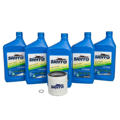 Sierra 18-9392 Oil Change Kit 10W30 - 4.73 L  - 732918