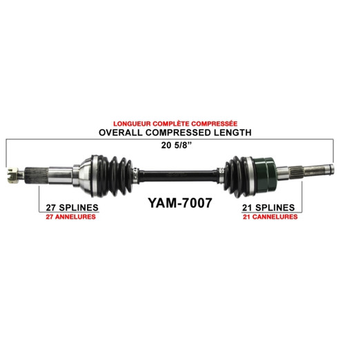 TrakMotive Complete Axle Fits Yamaha - 216152