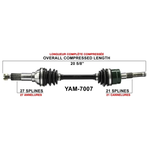 TrakMotive Complete Axle YAMAHA - 216152