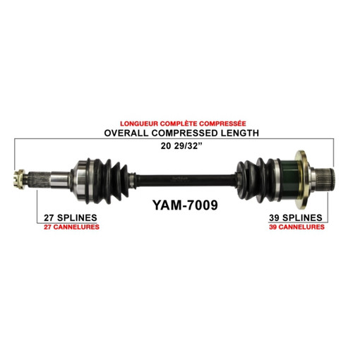 TrakMotive Complete Axle Fits Yamaha - 216154